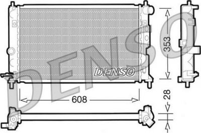 DENSO Радиатор охлаждения OPEL Vectra B 1.6 / 1.8/2.0/2.5 AC (52479098, DRM20027)