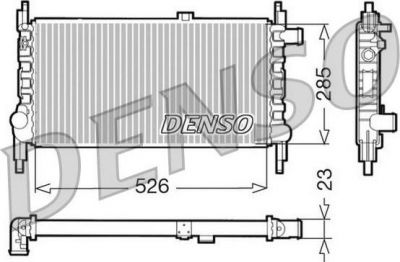 Denso DRM20035 радиатор, охлаждение двигателя на OPEL KADETT E фургон (37_, 47_)