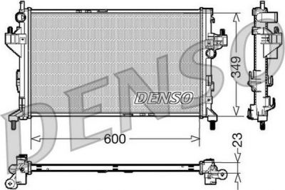 Denso DRM20045 радиатор, охлаждение двигателя на OPEL CORSA C фургон (F08, W5L)