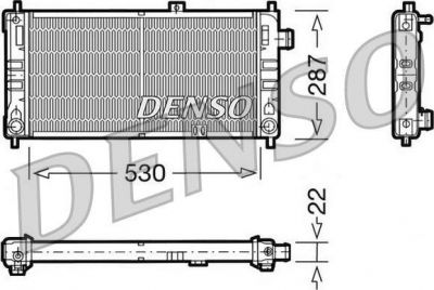 Denso DRM20062 радиатор, охлаждение двигателя на OPEL KADETT D (31_-34_, 41_-44_)