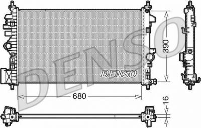 Denso DRM20110 радиатор, охлаждение двигателя на OPEL INSIGNIA седан