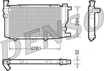 Denso DRM21013 радиатор, охлаждение двигателя на PEUGEOT 205 II (20A/C)