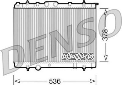 Denso DRM21030 радиатор, охлаждение двигателя на PEUGEOT 206 SW (2E/K)