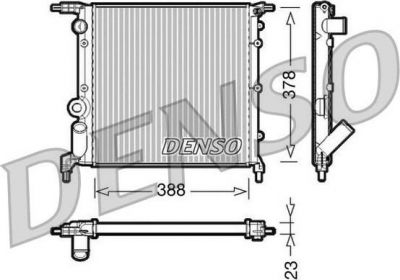 DENSO Радиатор, охлаждение двигател (DRM23006)