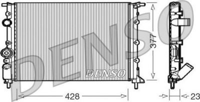 DENSO Радиатор основной RENAULT Logan (без кон.) (DRM23008)