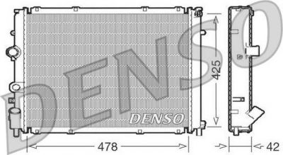 Denso DRM23031 радиатор, охлаждение двигателя на RENAULT KANGOO (KC0/1_)