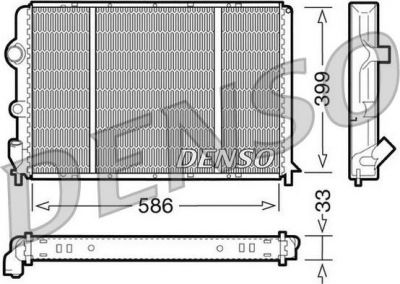 DENSO Радиатор, охлаждение двигател (DRM23050)