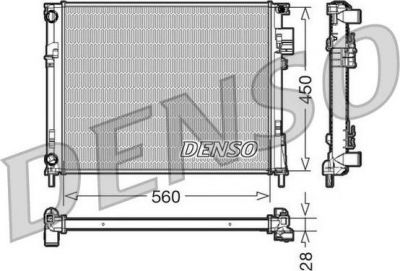 DENSO Радиатор охлаждения OPEL Vivaro RENAULT Trafic V (7700312899, DRM23096)