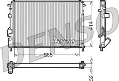 DENSO Радиатор, охлаждение двигателя (DRM23110)