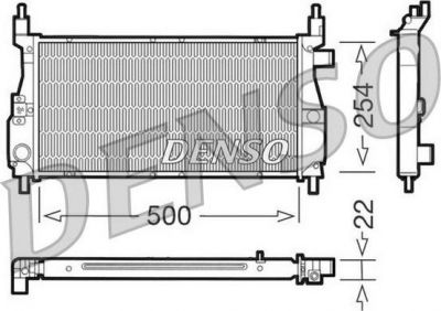 Denso DRM24003 радиатор, охлаждение двигателя на ROVER 100 / METRO (XP)