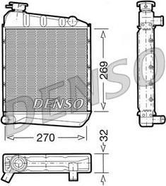 Denso DRM24031 радиатор, охлаждение двигателя на ROVER MINI