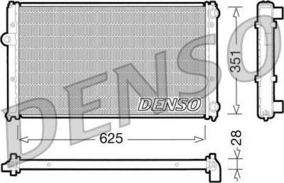 Denso DRM26001 радиатор, охлаждение двигателя на VW GOLF IV (1J1)