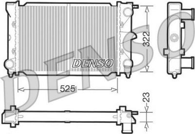 Denso DRM32003 радиатор, охлаждение двигателя на VW POLO купе (86C, 80)