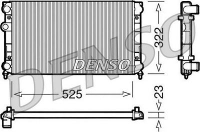 Denso DRM32005 радиатор, охлаждение двигателя на VW GOLF III (1H1)