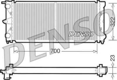 Denso DRM32021 радиатор, охлаждение двигателя на VW PASSAT (32B)