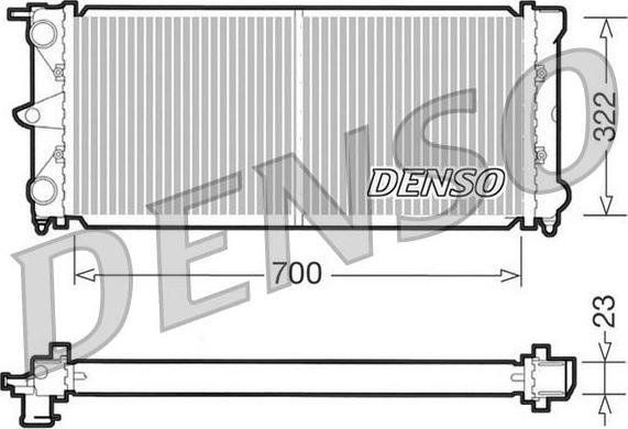 Denso DRM32021 радиатор, охлаждение двигателя на VW PASSAT (32B)