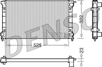 Denso DRM32024 радиатор, охлаждение двигателя на VW PASSAT Variant (3A5, 35I)