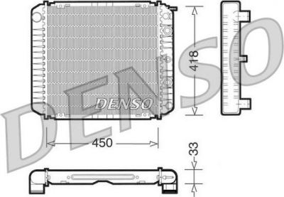 Denso DRM33005 радиатор, охлаждение двигателя на VOLVO 240 Kombi (P245)