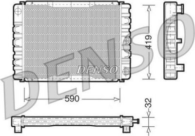 Denso DRM33030 радиатор, охлаждение двигателя на VOLVO 240 Kombi (P245)