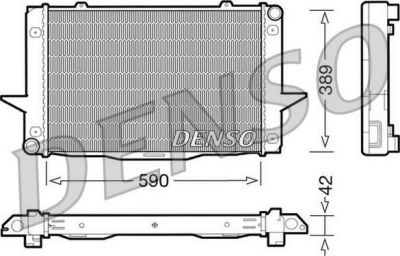 DENSO Радиатор, охлаждение двигател (DRM33043)