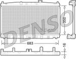 Denso DRM40032 радиатор, охлаждение двигателя на HONDA INSIGHT (ZE_)