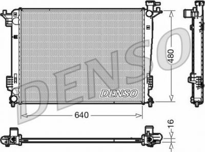 Denso DRM41003 радиатор, охлаждение двигателя на KIA SPORTAGE (SL)