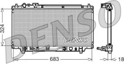 Denso DRM44001 радиатор, охлаждение двигателя на MAZDA 323 F V (BA)