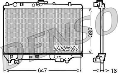 DENSO Радиатор, охлаждение двигателя (DRM44006)