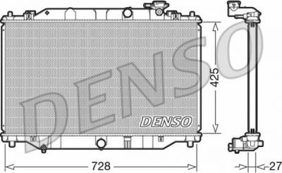 Denso DRM44040 радиатор, охлаждение двигателя на MAZDA CX-5 (KE, GH)