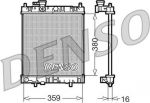 DENSO Радиатор охлаждения Nissan Micra K11 1.0i/1.3i 92-00 (2141097B00, DRM46001)