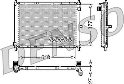 DENSO DRM46003 Радиатор охлаждения двигателя (DRM46003)