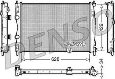 DENSO Радиатор, охлаждение двигателя (DRM46017)