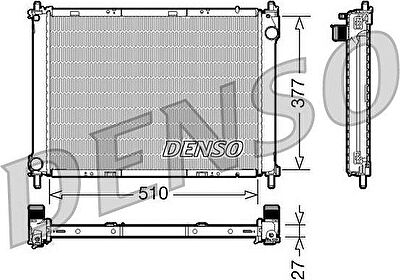 Denso DRM46022 радиатор, охлаждение двигателя на NISSAN MICRA III (K12)