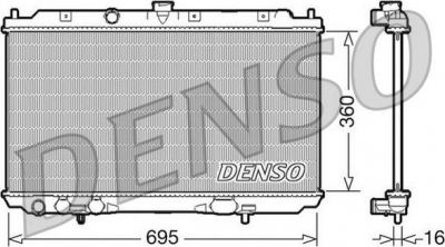 DENSO Радиатор, охлаждение двигателя (DRM46025)