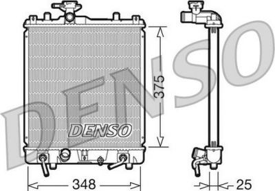 DENSO Радиатор основной SUZUKI Ignis/Wagon R+ 2000-> (1770079C01, DRM47009)