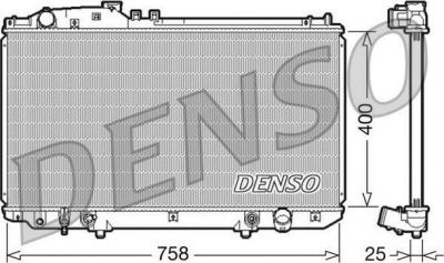 Denso DRM51006 радиатор, охлаждение двигателя на LEXUS SC (UZZ40_)