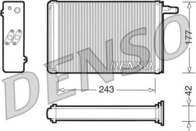 Denso DRR09030 теплообменник, отопление салона на FIAT DUCATO Panorama (280)