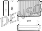 DENSO Теплообменник, отопление салона (DRR09071)