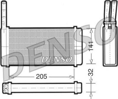 Denso DRR10010 теплообменник, отопление салона на FORD TRANSIT c бортовой платформой/ходовая часть (E_ _)