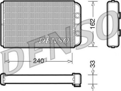 Denso DRR13010 теплообменник, отопление салона на LANCIA LYBRA SW (839BX)