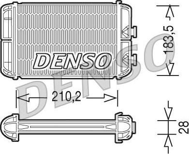 DENSO Теплообменник, отопление салона (DRR20004)