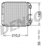 DENSO Радиатор отопителя RENAULT LAGUNA II 1.6 16V/1.8 16V/1.9 DCI/2.0 IDE 16V/2.2 DCI/3.0 V6 01 > (7701206524, DRR23018)