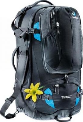 Рюкзак Deuter 2016-17 Traveller 60 + 10 SL black-turquoise (б/р)