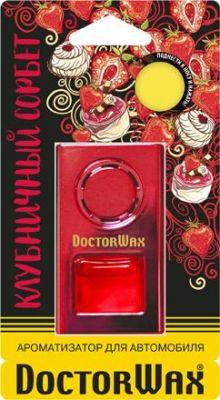 Doctor Wax Ароматизатор воздуха на дефлектор обдува. Клубничный сорбет (DW0814)