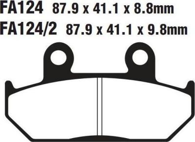 EBC FA 124 HH Тормозные колодки