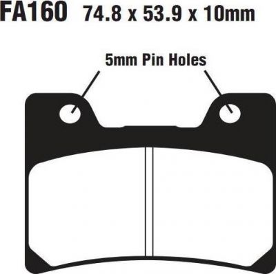 EBC FA 160HH Тормозные колодки