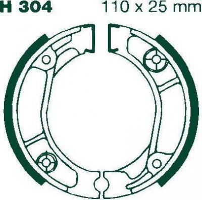 EBC H 304 Тормозные колодки