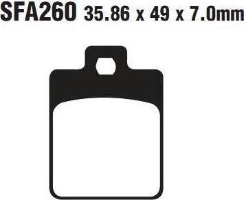 EBC SFA 260 Тормозные колодки