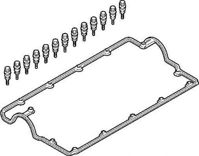 ELRING Прокладка клапанной крышки AUDI/VW 1.9-2.0TD 03- компл. (038103483D, 383.280)