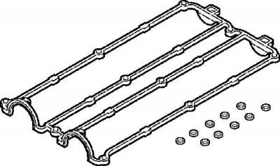 ELRING Прокладка клапанной крышки FORD 1.6-2.0 16V ZETEC 92-00 с уплот. Болтов (1663394, 389.070)